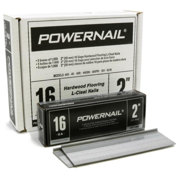 Powernail 2" 16 gauge cleats - 5000 Box