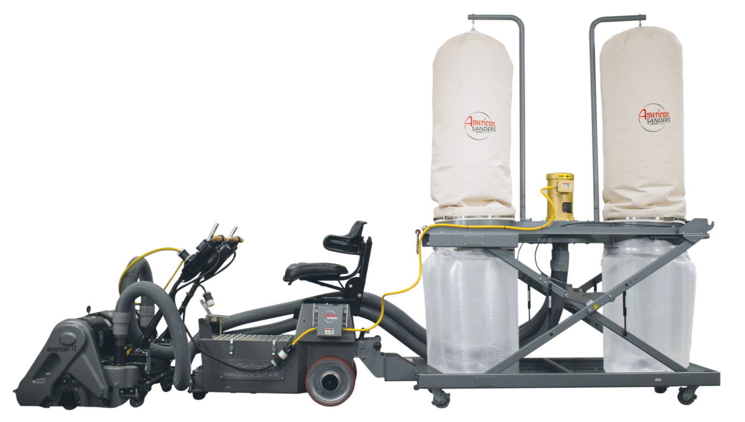 American Sanders Dual 12in MachinesRiderVacuum System Sander Parts